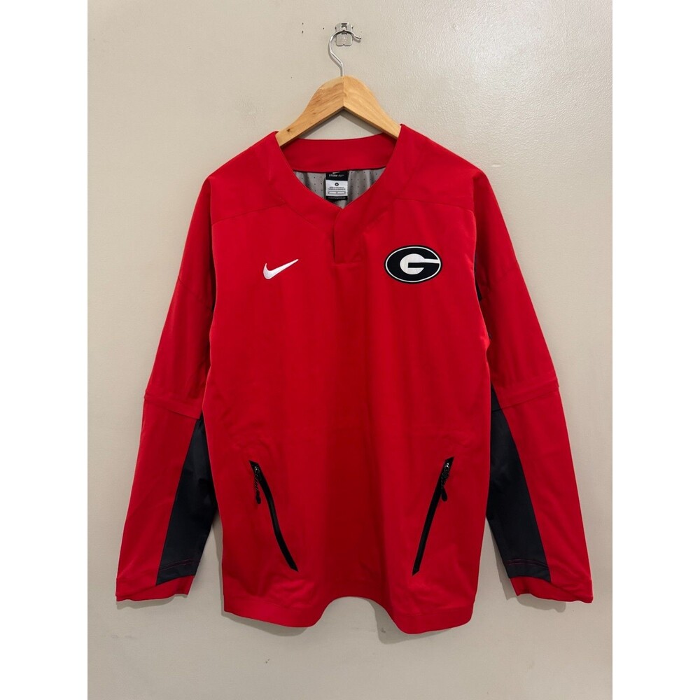 Nike NCAA Georgia Bulldogs Baseball Team Issue Storm Fit Jacket Mens M NEW